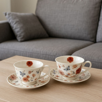 Sada šálok s podšálkami, REBECCA