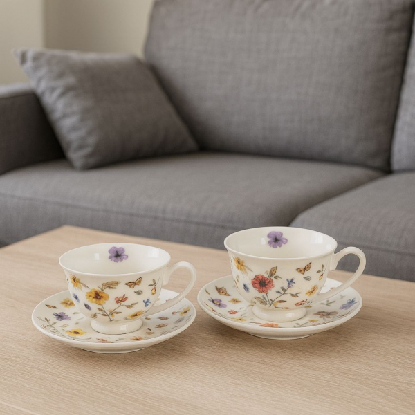 Sada šálok s podšálkami, MARGARET