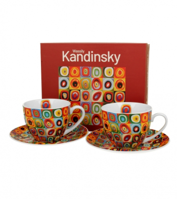 Sada šálok s podšálkami, W. Kandinsky