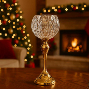 Dekoračný sklenený kalich