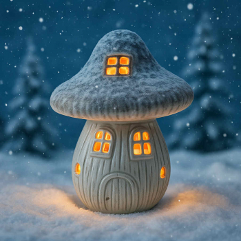 Vianočná figúrka, keramika, LED