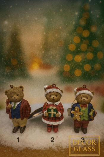 Vianočné závesné dekoračné figúrky, 10 cm