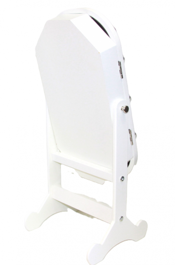 Skrinka na bižutériu, biela, 52x20x24 cm