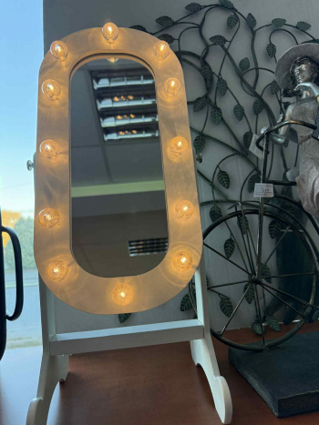 Skrinka na bižutériu, biela, 52x20x24 cm