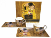 Šálky s podšálkami, G. Klimt, bozk, 2 ks v balení