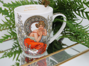 Hrnček, svetlý, G. Klimt