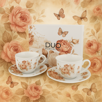 Sada šálok na kávu.  pre dvoch 250ml