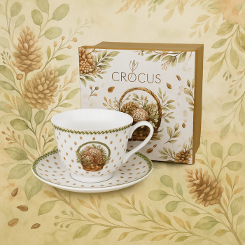 Šálka s podšálkou, poľné kvety, 250 ml