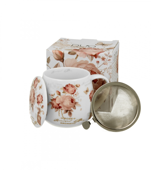 Hrnček so sitkom a poklopom, SECESJA, 430 ml