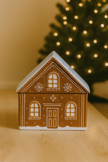 Vianočná keramická nádoba, keramická, 21,5x21x20,5 cm