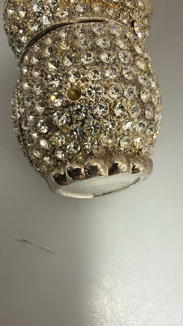 Malá šperkovnica, sova, 7x4,5 cm, poškod.