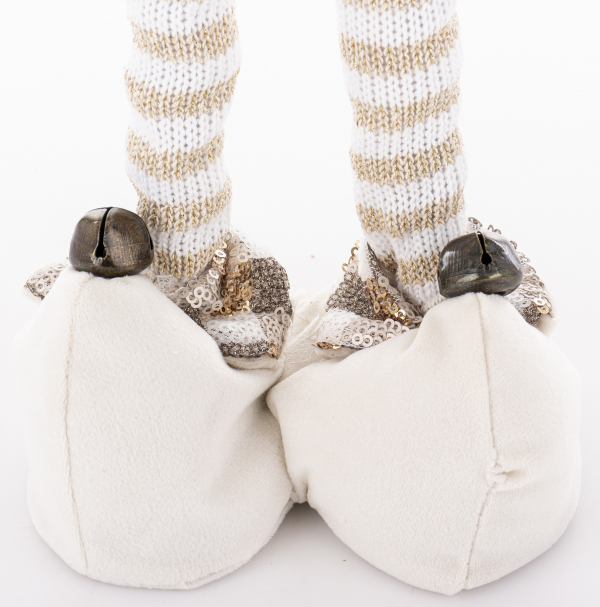 Vianočná dekoračná figúrka ELF, svetlý, 62x17x36 cm