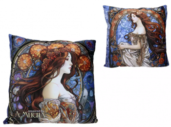 Vankúš, A. Mucha, farebný, 50x50 cm