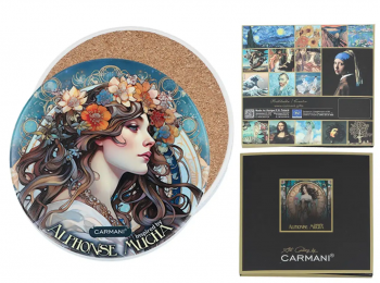 Keramická podložka, A. Mucha, 11 cm, 1 ks v balení