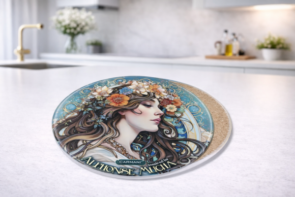 Keramická podložka, A. Mucha, 11 cm, 1 ks v balení