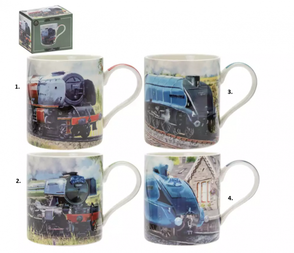 Hrnček, lokomotíva, mix 4 vzorov, 250 ml