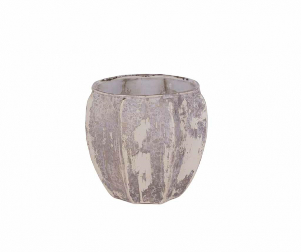 Sklenený svietnik Bosco Vintage Vanilla, 11x11x11 cm