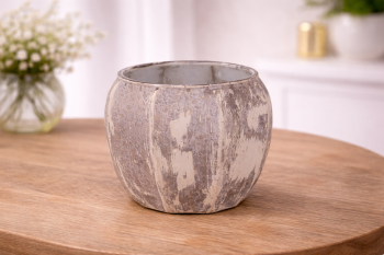 Sklenený svietnik Bosco Vintage Vanilla, 11x11x11 cm