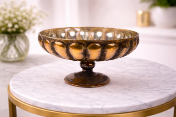 Sklenená misa Bosco Golden Eve A, 30x30x15 cm