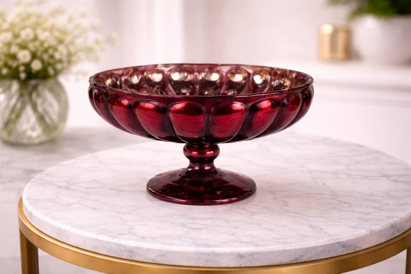 Sklenená misa Bosco Red Wine A, 30x30x15 cm