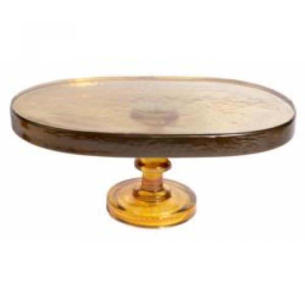 Sklenená tortovnica, Vintage, 32x20x13 cm