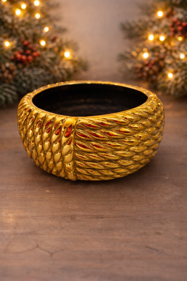 Betónový obal, zlatistý, lesklý, 10x20 cm