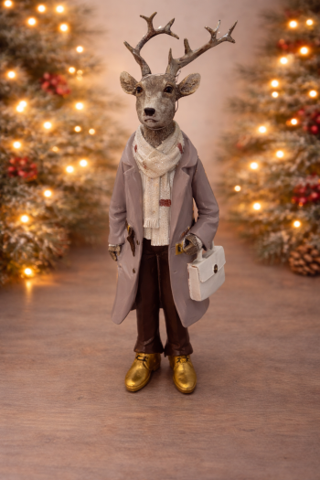 Vianočná figúrka, jeleň, 33 cm