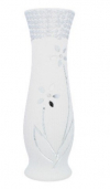 Dekoračná váza, svetlá, sádra, 61 cm