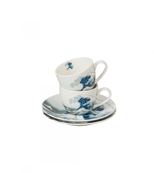 Sada espresso šálok s podšálkami, HOKUSAI, 110 ml