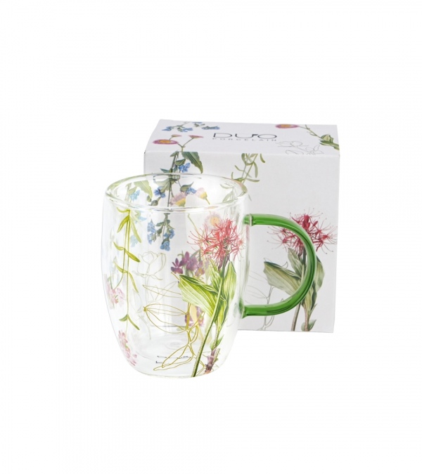 Sklenený hrnček, NATURA, 350 ml