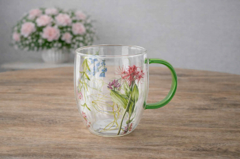 Sklenený hrnček, NATURA, 350 ml