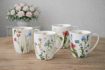 Sada hrnčekov, NATURA, 360 ml, 4 ks v balení