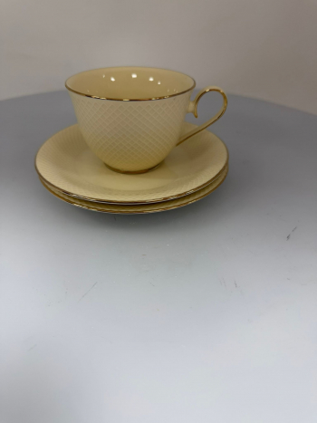 Mocca šálka ECRU, s 2 podšálkami, 120 ml