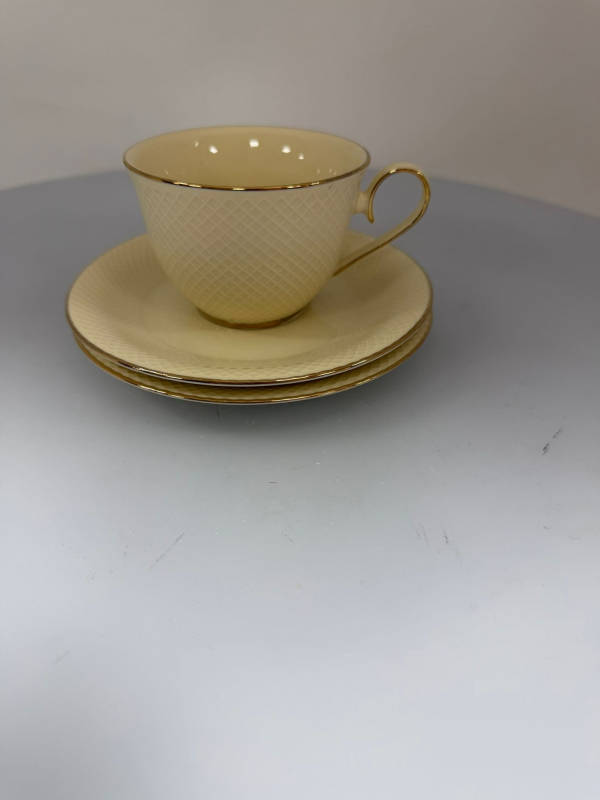 Mocca šálka ECRU, s 2 podšálkami, 120 ml