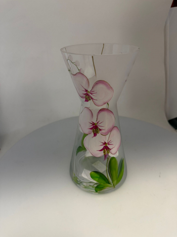 Váza matná, orchidea, 24,5x11 cm