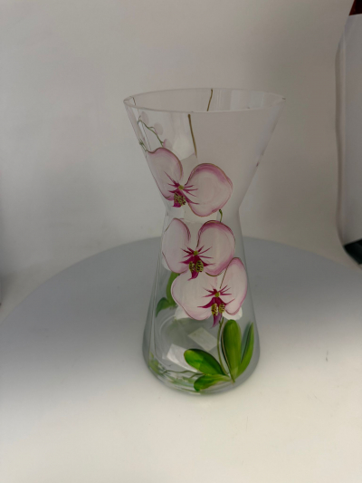 Váza matná, orchidea, 24,5x11 cm