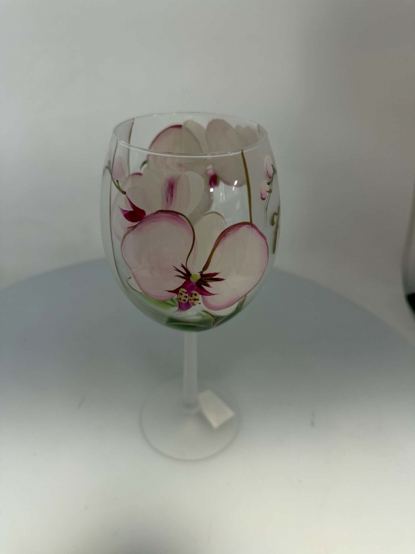 Jubilejný pohár k 70. výročiu, orchidea, ružový, 22x7 cm