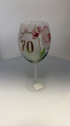 Jubilejný pohár k 70. výročiu, orchidea, ružový, 22x7 cm