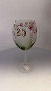 Jubilejný pohár k 25. výročiu, orchidea, ružový, 22x7 cm