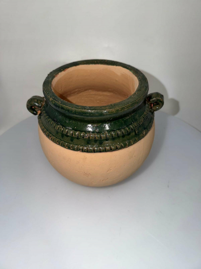 Obal na kvety Garden, keramický, hnedý, 20x19x17 cm