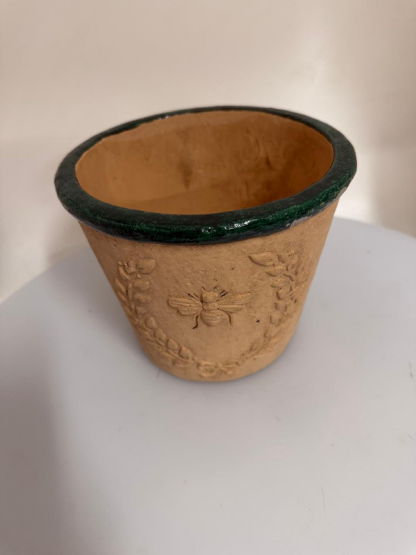 Obal na kvety Garden, keramický, hnedý, 18x18x15 cm