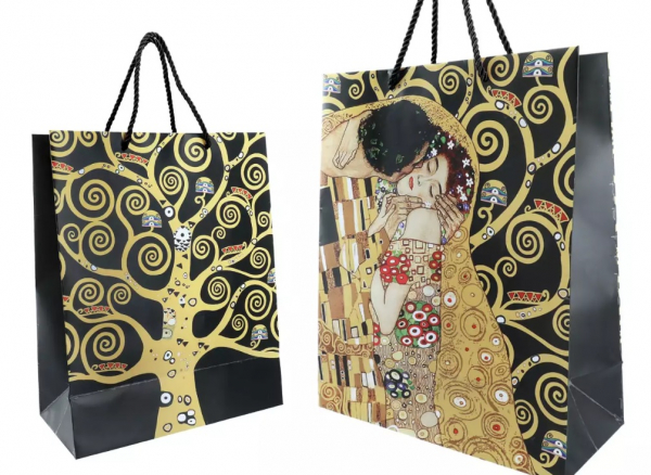 Darčeková taška, G. Klimt, strom života, bozk, 40x30x15 cm