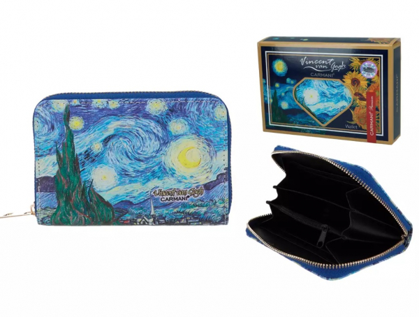 Peňaženka, V. Gogh, hviezdna noc, 15x10x3 cm