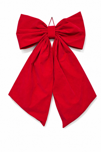 Vianočná dekoračná mašľa, červená, 66x100 cm