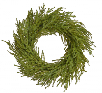 Umelý veniec, zelený, 50 cm