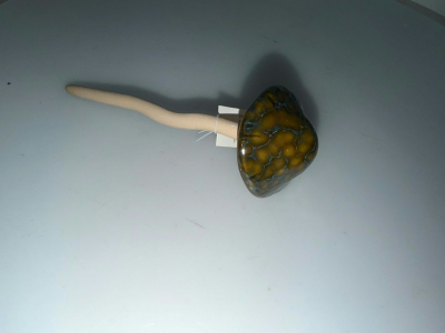 Dekoračný keramický hríb, 6x6x17 cm