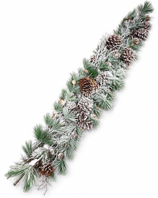 Girlanda, sviatočná, zasnežená, 160 cm