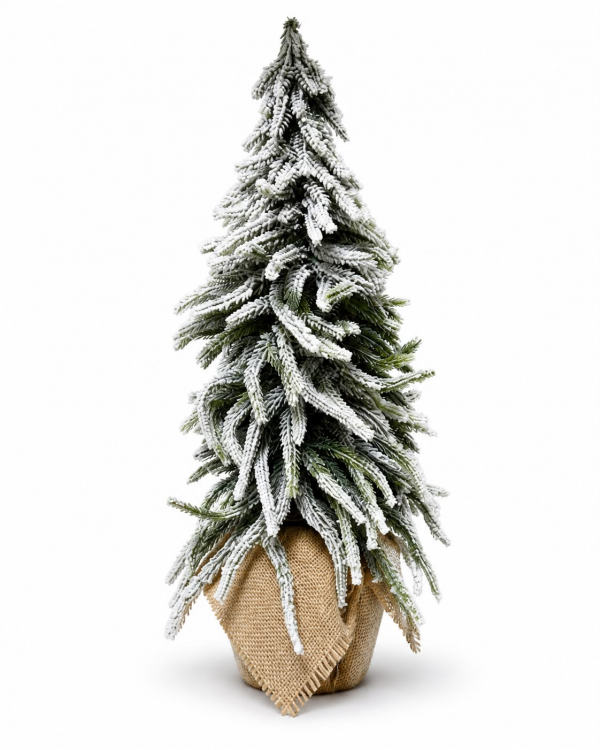 Vianočný umelý stromček, zasnežený, 45 cm