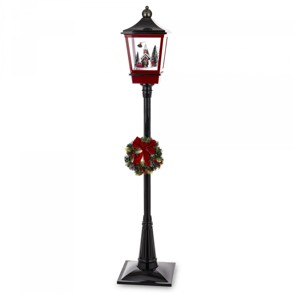Vianočný dekoračný lampáš, farebný, LED, 186x38x38 cm