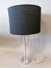Podlahová lampa čierna 72x40cm